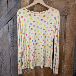 Gudrun Sjoden Polka Dot Long Sleeve Size M